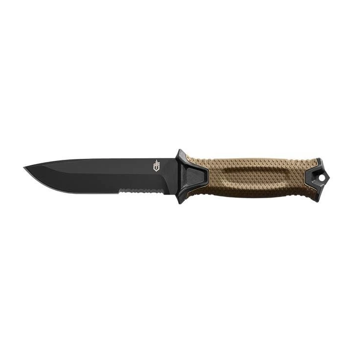 STRONGARM - BLACK, SERRATED TAKTISK KNIV