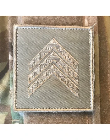 Gradstegn Sergent (uden bue), khaki på Velcro