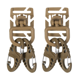 MIL-TEC - Karabin og D-ring sæt, Coyote