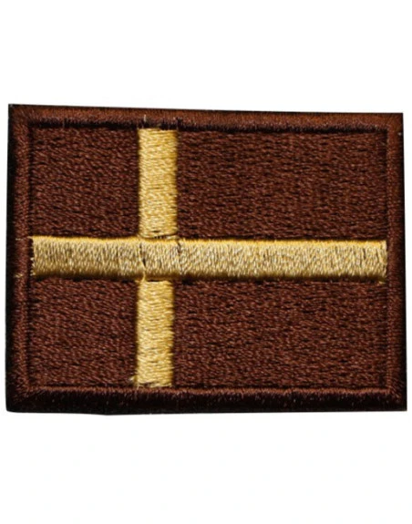 Dannebrog, big with Velcro, Sand/brown