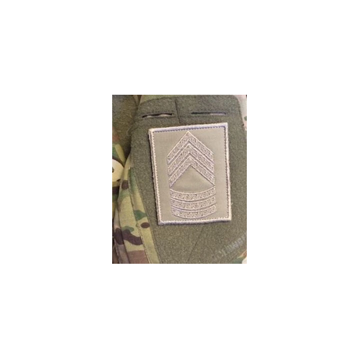Gradstegn Seniorsergent, khaki på Velcro