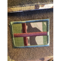 Dannebrog -  Stor MultiCam på velcro