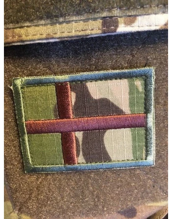 Dannebrog -  Stor MultiCam på velcro