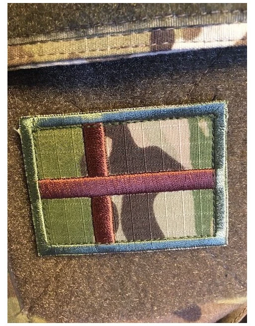 Dannebrog - MultiCam på velcro