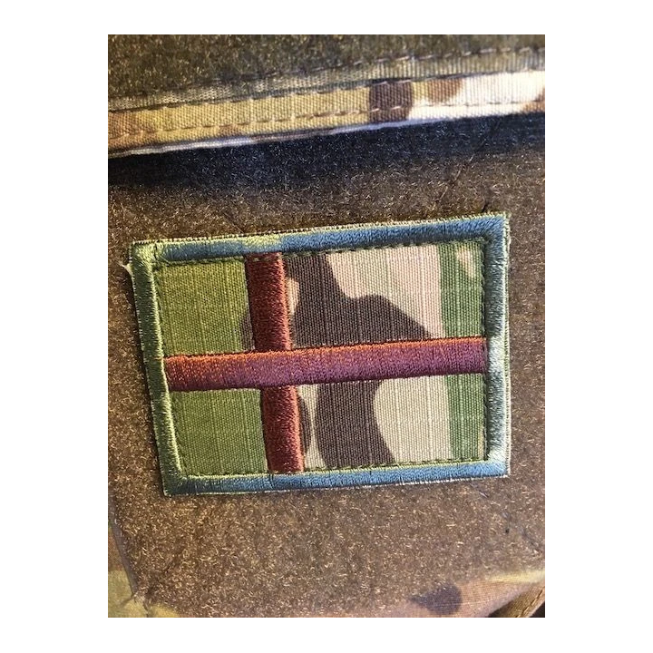Dannebrog -  Stor MultiCam på velcro