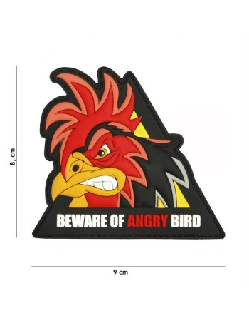 PATCH BEWARE OF ANGRY BIRD