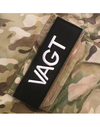 VAGT ærmemærke, Sort/Hvid på velcro