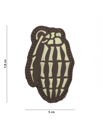 3D PATCH SKULL GRENADE