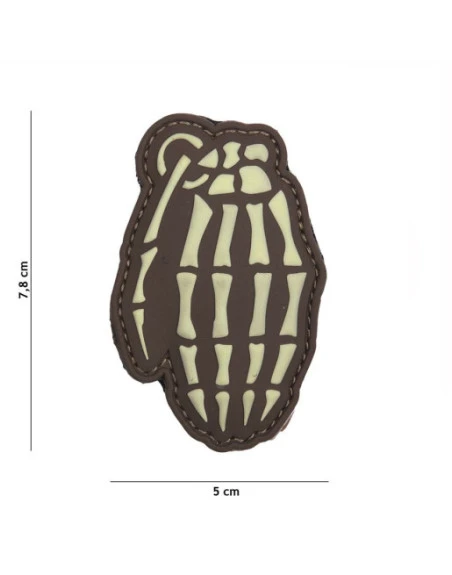 3D PATCH SKULL GRENADE