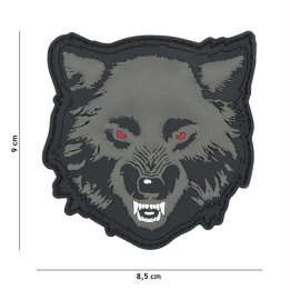 PATCH 3D PVC WOLF GREY