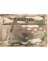 4 pcs Name tag, Velcro, black text on MultiCam