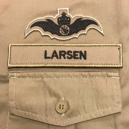 Luftforsvarskontrol (ADC) Emblem, Sort/khaki