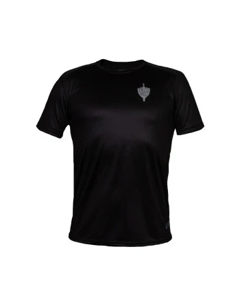 Regiment Running shirt, black with reflective regimental badge