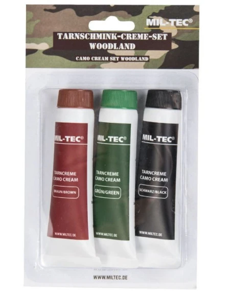 MIL-TEC - Camouflage Face Paint, 3 set