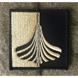 Vikingship - Black/Khaki, 5x5cm