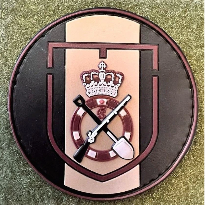 Ingeniørregimentet, Rundt, Khaki og på velcro