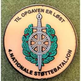 4 Nationale Støttebataljon, Rundt, Khaki og på velcro