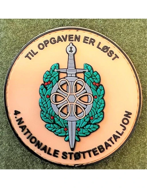 4 Nationale Støttebataljon, Rundt, Khaki og på velcro