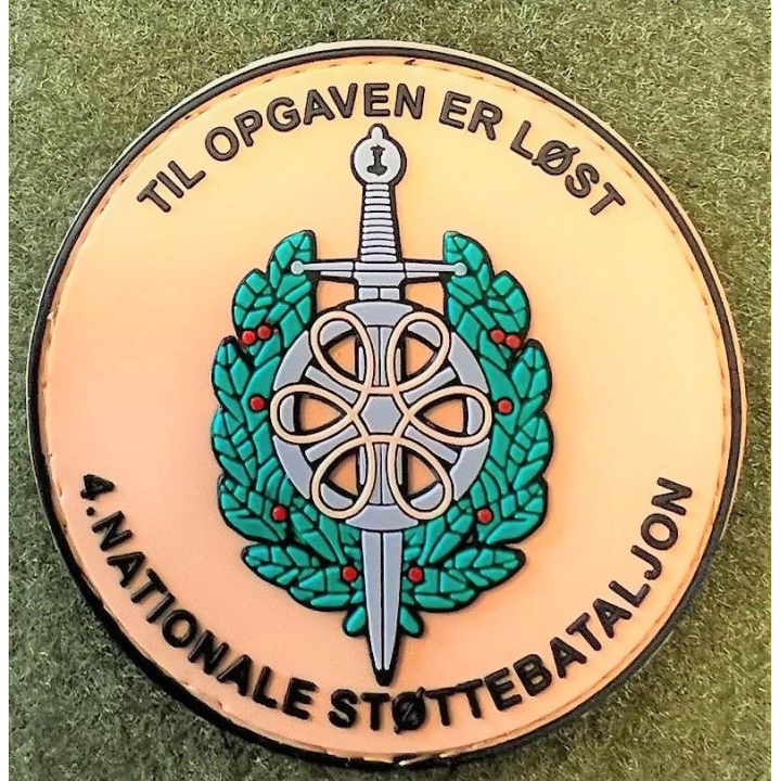 4 Nationale Støttebataljon, Rundt, Khaki og på velcro