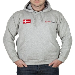 Hoodie med Dannbrog