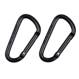 BCB - 2 pak 8mm karabiner (CL114), Sort