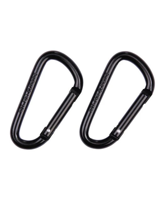 BCB - 2 pak 8mm karabiner (CL114), Sort