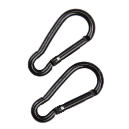 BCB - 2 pak 6mm karabiner (CL115), Sort