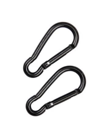 BCB - 2 pak 6mm karabiner (CL115), Sort