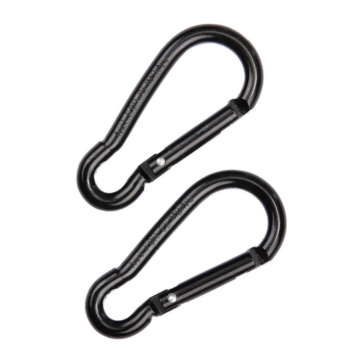 BCB - 2 pak 6mm karabiner (CL115), Sort