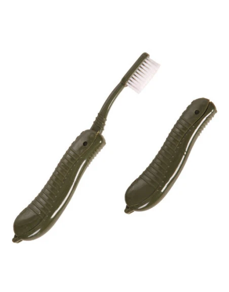 Foldbar felttandbørste, olivengrøn