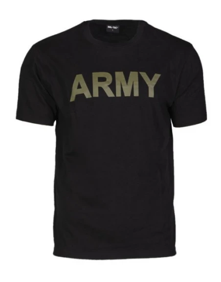 MIL-TEC - T-Shirt "ARMY" PT - Black and Olive print
