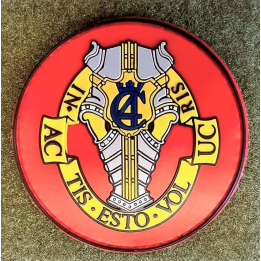 Gardehusarregimentet, PVC - Rundt, Farver, på velcro