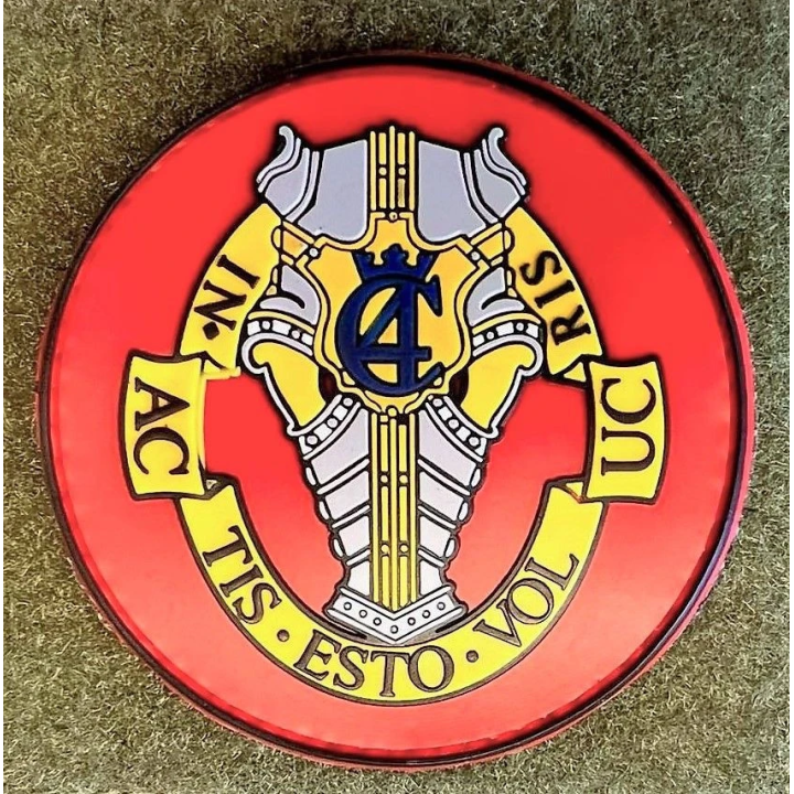 Gardehusarregimentet, PVC - Rundt, Farver, på velcro