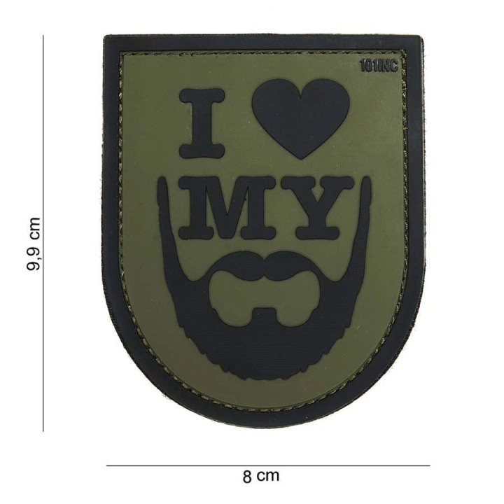 3D PATCH I LOVE MY BEARD