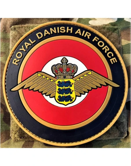 Royal Danish Air Force, rundt PVC mærke på velcro