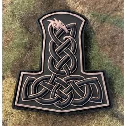 JTG - Dragon Thors Hammer Patch, Tan