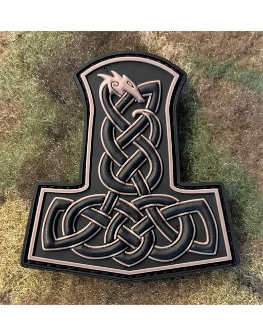 JTG - Dragon Thors Hammer Patch, Tan