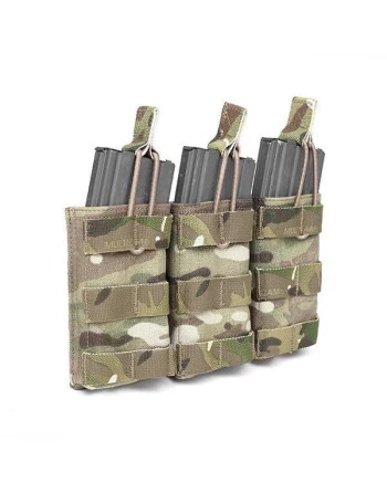 Warrior Assault Systems - Triple Open MAG Pouch M4 5,56 mm, Multicam