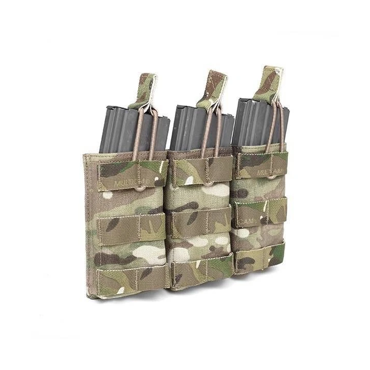 Warrior Assault Systems - Triple Open MAG Pouch M4 5,56 mm, Multicam