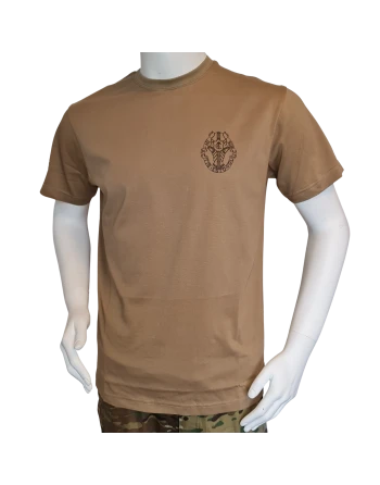LANCER - T-shirt, MTS-Khaki m. Gardehusarregimentets Regimentsmærke