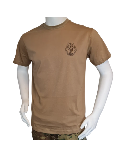 LANCER - T-shirt, MTS-Khaki m. Gardehusarregimentets Regimentsmærke