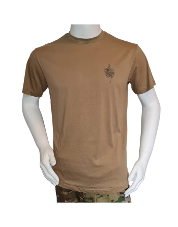 LANCER - T-shirt, MTS-Khaki m. Slesvigske Fodregiments Regimentsmærke