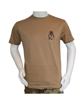 LANCER - T-shirt, MTS-Khaki m. Ingeniørregimentets Regimentsmærke