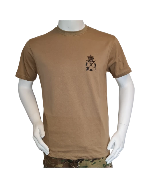 LANCER - T-shirt, MTS-Khaki m. Ingeniørregimentets Regimentsmærke