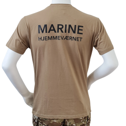 LANCER - T-shirt, MTS-khaki - med MARINEHJEMMEVÆRNET tryk