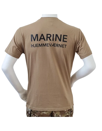 LANCER - T-shirt, MTS-khaki - med MARINEHJEMMEVÆRNET tryk