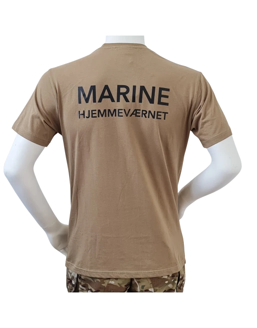 RAVEN - T-shirt, MTS-khaki - med MARINEHJEMMEVÆRNET Print
