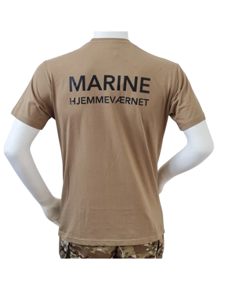 RAVEN - T-shirt, MTS-khaki - med MARINEHJEMMEVÆRNET Print
