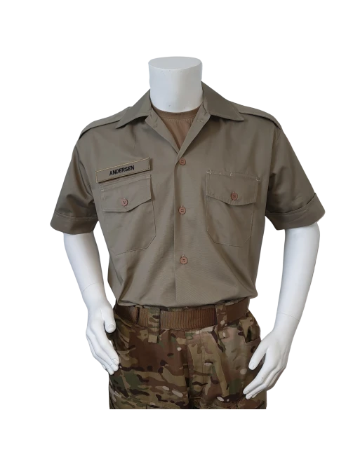 Tjenesteskjorte, Korte ærmer, MTS-Khaki