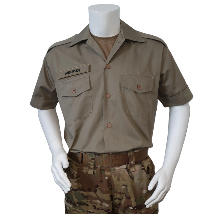 Tjenesteskjorte, Korte ærmer, MTS-Khaki